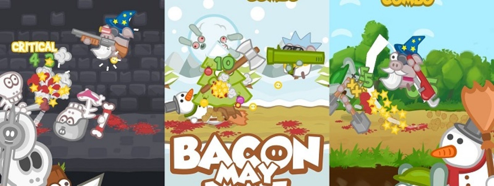Bacon May Die Tựa game miễn phí cho bạn “chặt heo” với 7749 loại dao